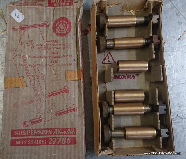 Kit suspension AV ou AR INCOMPLET Renault 1000 kg